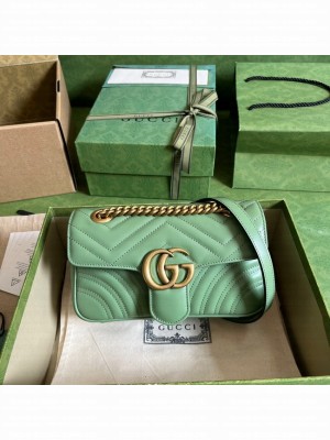 Gucci GG Marmont matelasse mini bag 446744 Sage green
