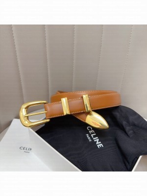 CELINE WIDTH 2.5CM SMALL WESTERN BELT IN TAURILLON LEATHER 026