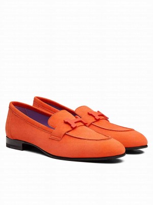 Hermes Women's Paris Loafer Orange