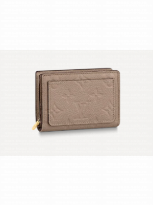 Louis Vuitton Original Monogram Empreinte CLEA WALLET M80152 Tourterelle Beige