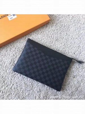 Louis vuitton original Damier Graphite Canvas DAILY POUCH M62048
