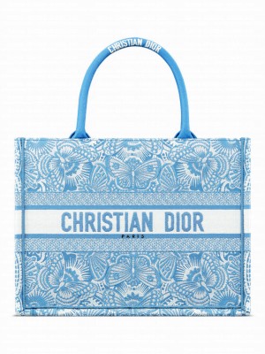 Christian Dior Medium Dior Book Tote M1286 Blue