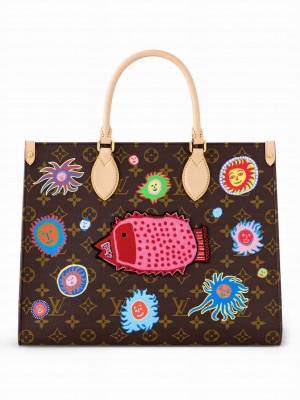Louis Vuitton LV x YK OnTheGo MM M46429 Brown
