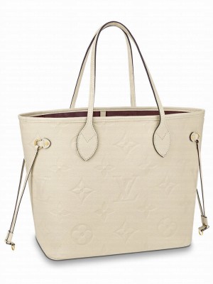 Louis Vuitton Neverfull Mm Tote Bag M45684 Cream
