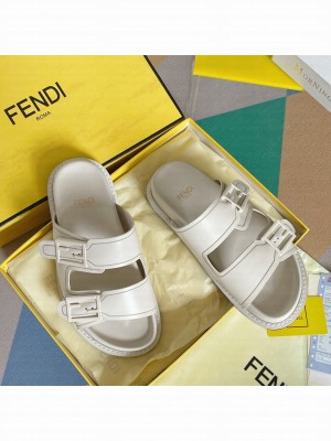Fendi Feel Unisex Flat Slide Sandals 01