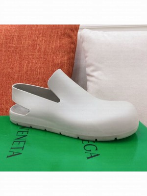 Bottega Veneta Rubber Puddle Slingback Flat Shoe Grey  2021 Collection