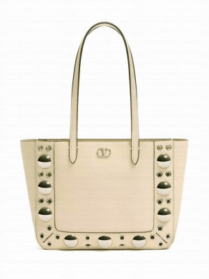Valentino Garavani Nellcote Mini Shopping Bag Cream