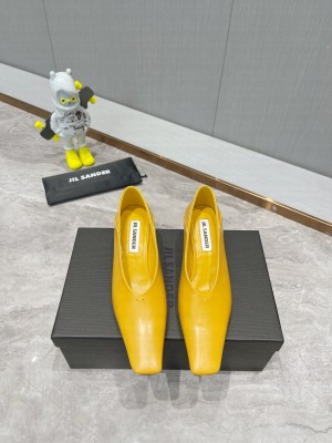 Jil Sander 5cm Lambskin Pumps Yellow