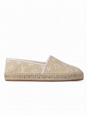 Louis Vuitton Women's Starboard Flat Espadrille 1ABTXG Cream