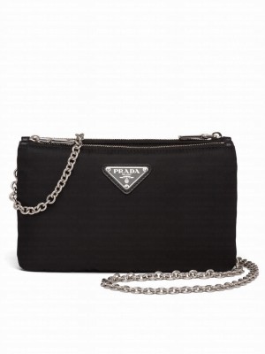 Prada Padded Nylon Mini-Bag 1BP044 Black
