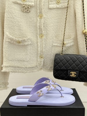 Chanel Flat Slide Thong Sandals 2025 09