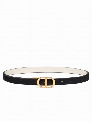Christian Dior 30 Montaigne Reversible Belt Black