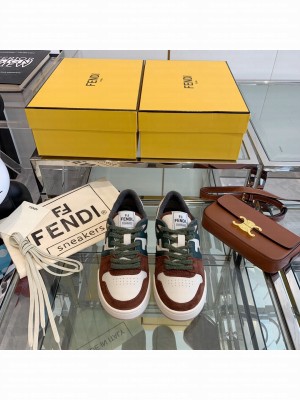Fendi FENDI MATCH Unisex low-tops sneakers green/brown