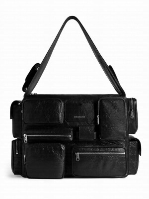 Balenciaga Superbusy Large Sling Bag Black