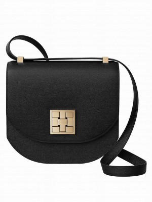 Hermes Mosaique Au 24 Mini Casaque Bag Black