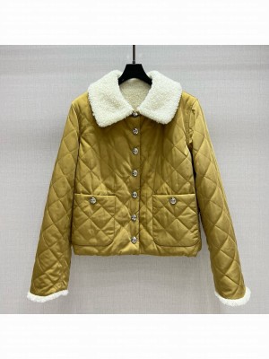 Chanel Padded Coat CH121733 Brown 2024