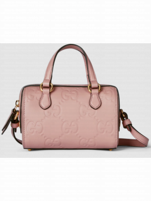 Gucci GG SUPER MINI TOP HANDLE BAG 790130 Rose beige