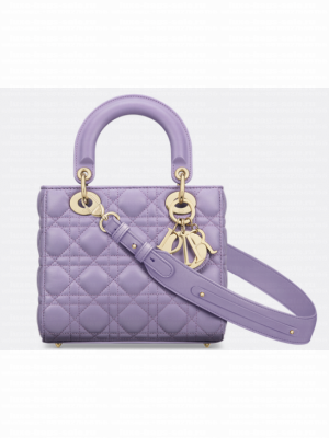 Small Lady Dior My ABCDior Bag Lilac Cannage Lambskin M0538O