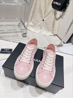 Chanel Canvas Sneakers 2023SS Pink