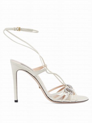 Gucci Women's Horsebit Sandal 771596 White