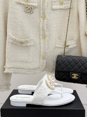 Chanel Flat Slide Thong Sandals 2025 14