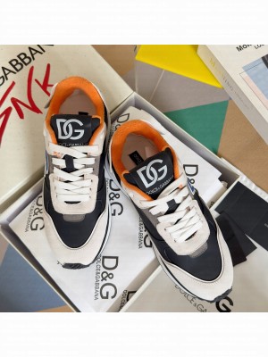 Dolce & Gabbana Man's Mixed-material DG CUSHION sneakers 01