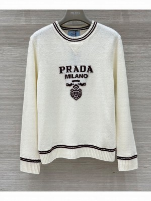 Prada Women's Cashmere Sweater White