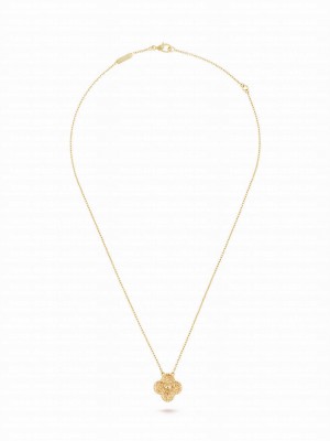 Van Cleef & Arpels Vintage Alhambra Pendant Golden