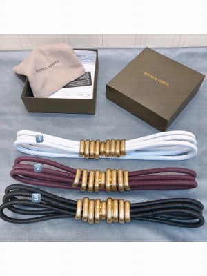 Bottega Veneta Nappa Leather Cord Bronze Corset Belt 30mm 2019 Collection