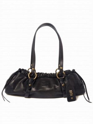 Miumiu Nappa Leather Bag 5BG289 Black