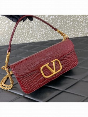 VALENTINO GARAVANI Loco Calf leather bag 2A0K30 wine