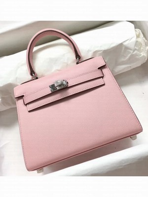 Hermes Kelly Mini 20 Original Epsom Handbag Rose Sakura