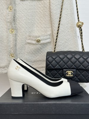 Chanel Lambskin 6cm Pumps G45053 White 2023