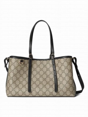 Gucci GG Emblem Small Tote Bag 815214 Black