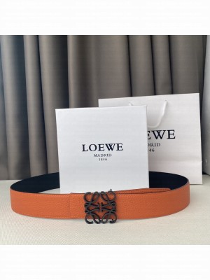 Loewe Reversible Width 38mm Leather Belt With Anagram Buckle 038