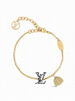Louis Vuitton Women's LV x YK LV Iconic Infinity Dots Bracelet Black