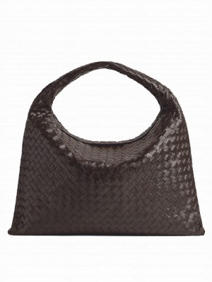 Bottega Veneta Large Hop Dark Coffee