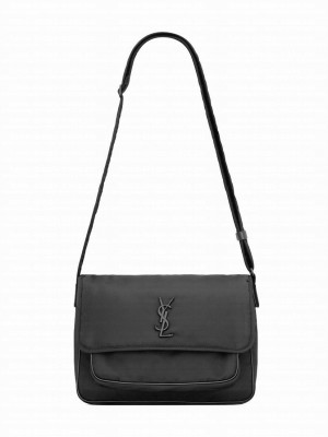 Saint Laurent Niki Messenger In Econyl 757146 Black