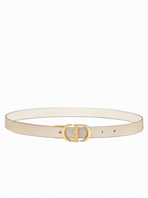 Christian Dior 30 Montaigne Reversible Belt Golden