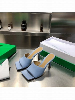 Bottega Venta Leather mules with a squared sole heel 9cm 2021 Collection 17