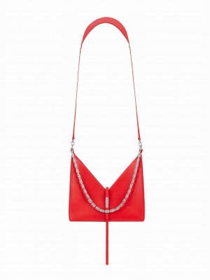 Givenchy Small CUT-OUT Chain Handbag Red