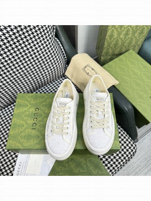 Gucci GG Embroidered Low-top Platform Sneakers 5cm 2023 01