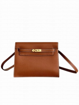 Hermes Kelly Danse 22cm Belt Bag Coffee