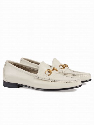 Gucci Women's 1953 Horsebit Loafer In Leather 309701 White