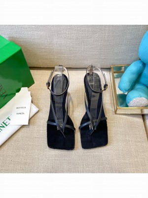 Bottega Veneta Stretch Tufted Insole Sandals 9cm Black Spring/Summer 2022 Collection