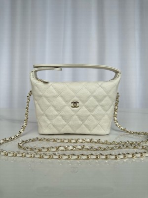 Chanel MINI Shoulder Bag Calfskin AS4386 Cream