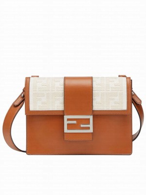 Fendi Flat Baguette Bag 7VA524 Coffee