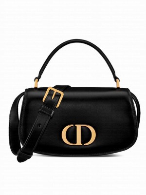 Christian Dior Small 30 Montaigne Avenue Top Handle Bag Black
