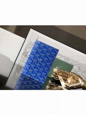 Goyard Grenelle Passport Cover Blue