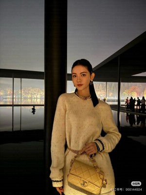 Chanel Wool & Cashmere Long Sweater CH121735 Beige 2024
